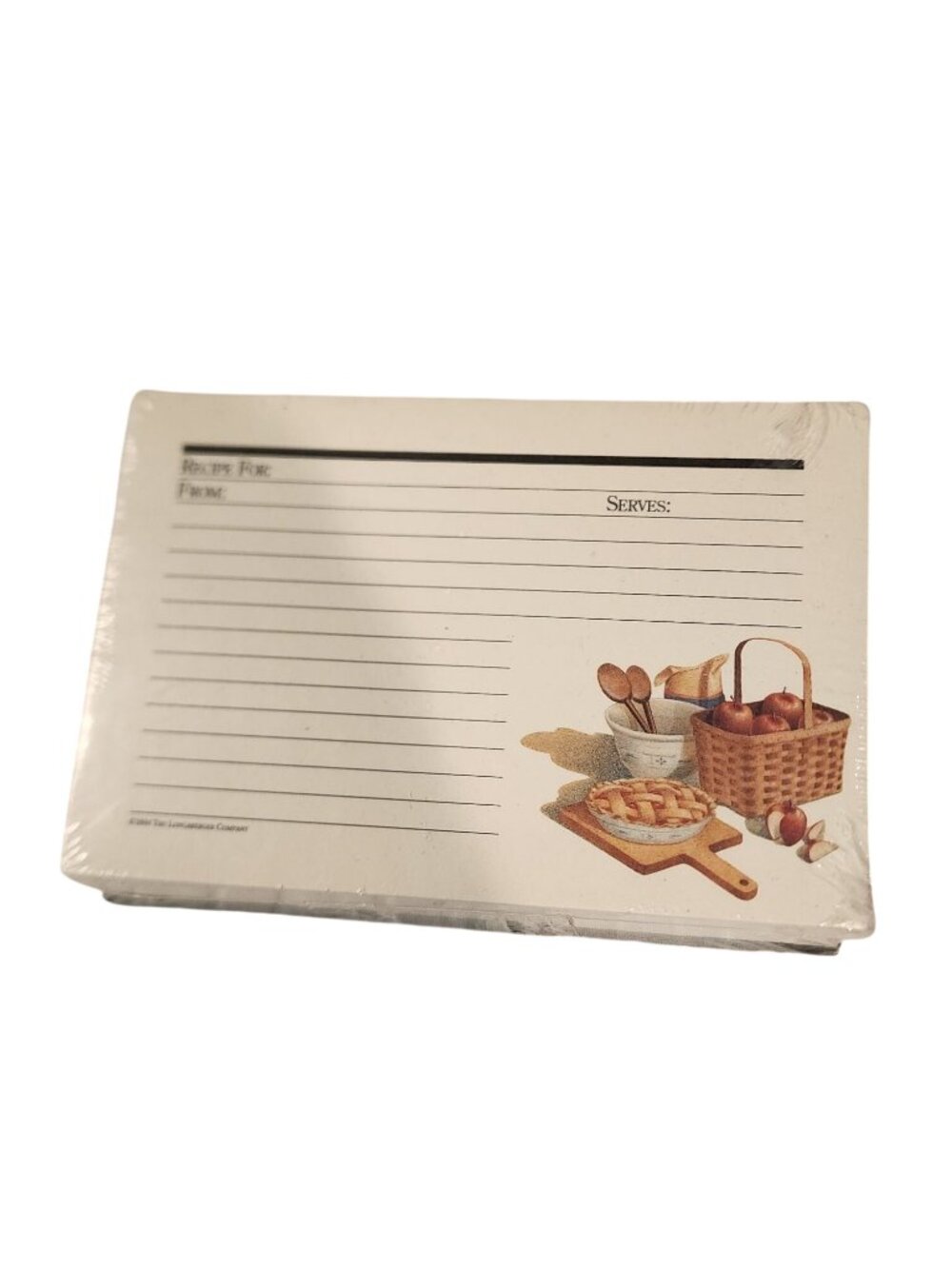 1994 Longaberger 4” x 6” Recipe Cards – Large Set (100 pcs) w/ Dividers – NIP